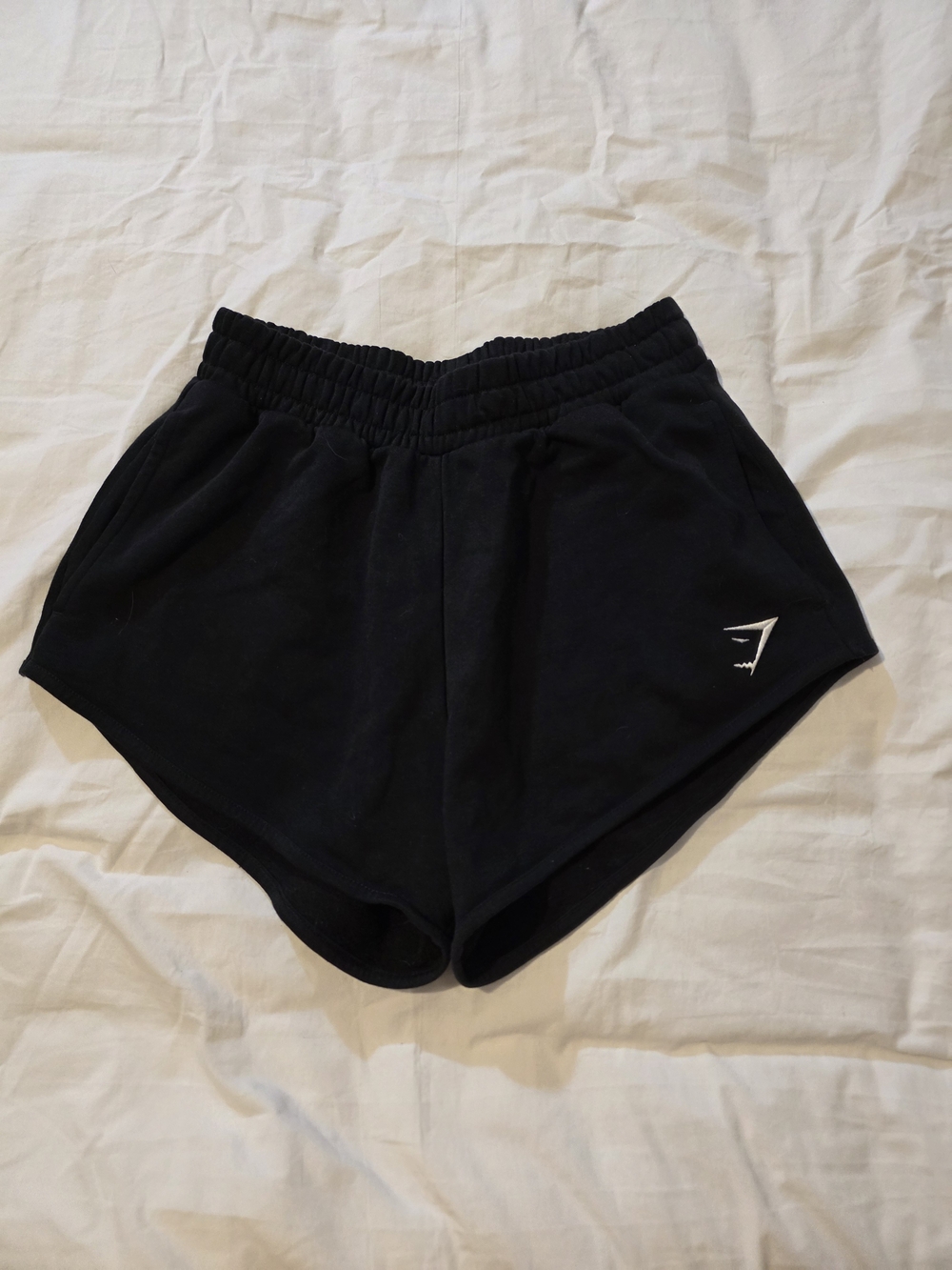 Gymshark Black Women's Athletic Shorts with Logo